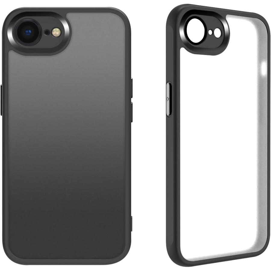 iPhone 17e / 16e iPhoneSE4 兼用 背面クリア保護ケース レンズ全面