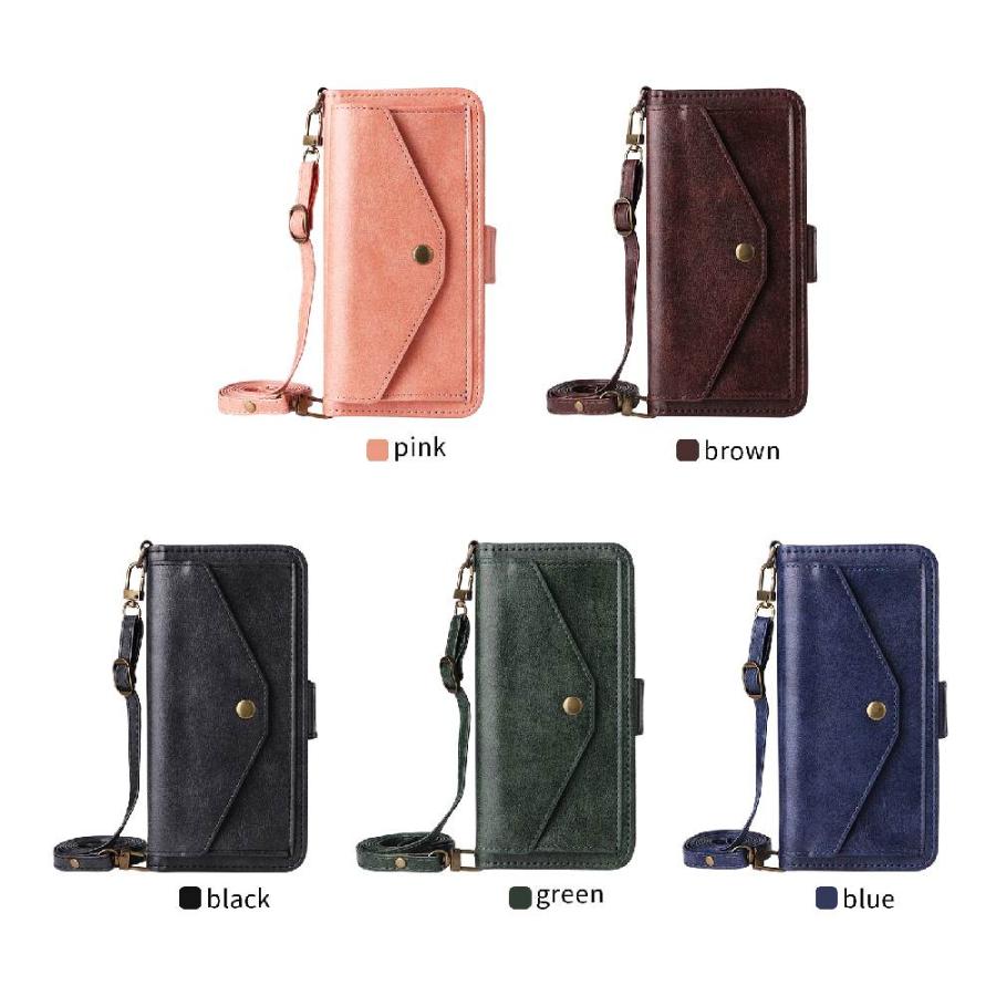 arrows Alpha F-51F ケース 手帳型 ショルダー レザー ストラップ ポケット 財布 肩がけ 首掛け 斜め掛け カード収納 耐衝撃  アローズ アルファ 送料無料 : pcastore - 通販 - Yahoo!ショッピング