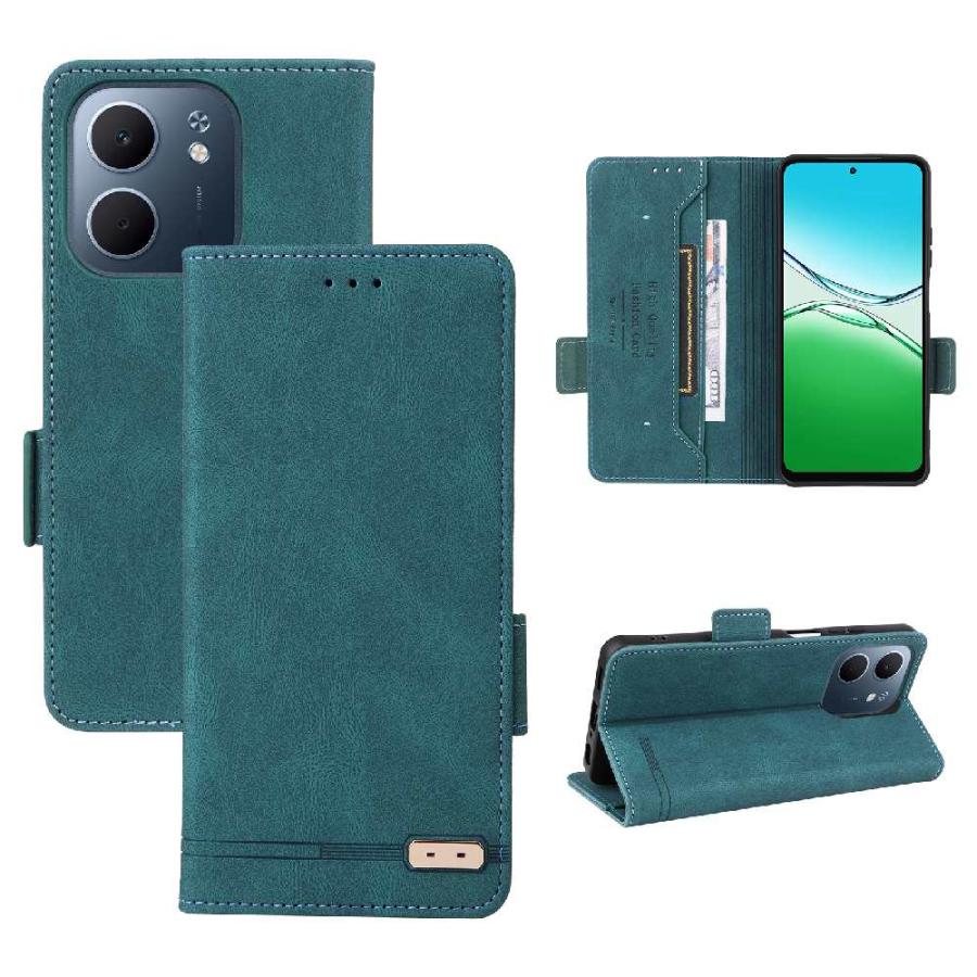 OPPO A5x 用 スマホPUレザーカバー ケース 手帳型 マグネット ベルト