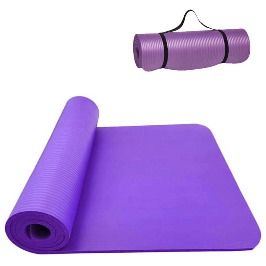 ヨガマット183x61x1cm 人気 折りたたみ 抗菌仕様 滑らない