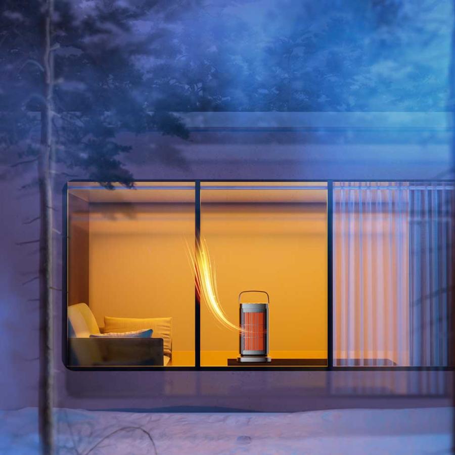 送料無料】セラミックヒーター 小型 速暖 1500W 足元ヒーター デスク