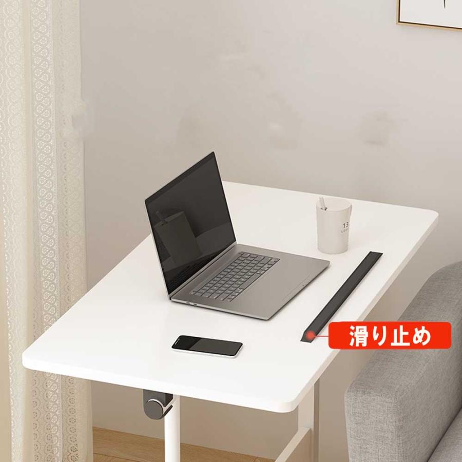 パソコンデスク カラー2色より選択可 ホワイト or 木目調 角度＆高さ