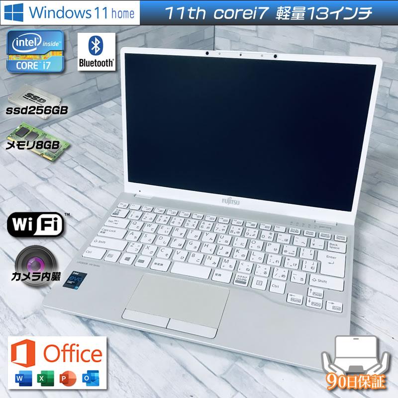 Windowsノート本体 Fujitsu LIFEBOOK UH08 E3 LIFEBOOK UH Windows11 富士通Lifebook UH08/E3 Corei7 1165G7 メモリ