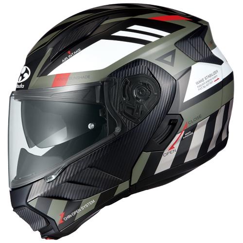 OGK カブト(オージーケーカブト) RYUKI ALERT XL61-62cm フラットカーキグレー