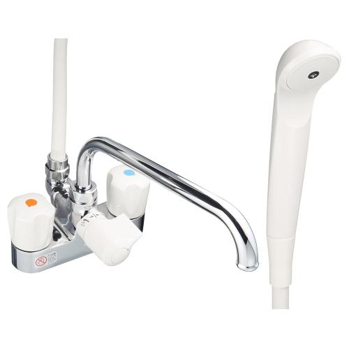 TOTO 台付2ハンドル混合水栓 TMS27C (一時止水付、スプレー) : PC