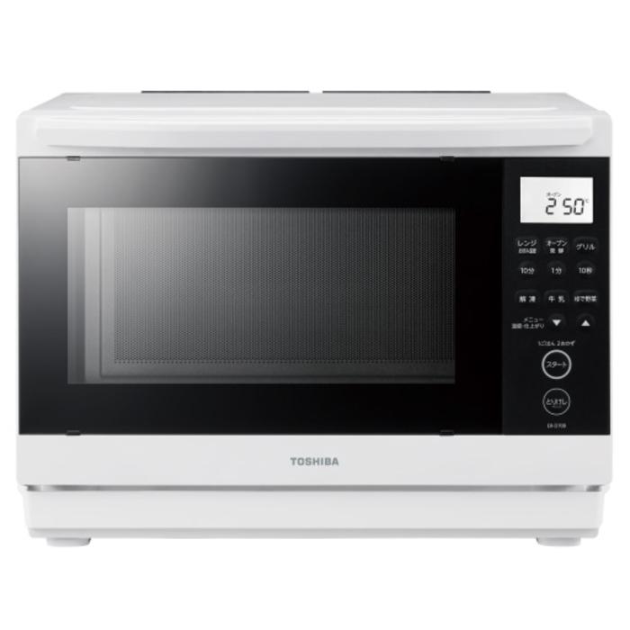 TOSHIBA 東芝 角皿式スチームオーブンレンジ 26L 石窯ドーム ER-D70B(W) ホワイトの商品画像（Yahoo!ショッピング）