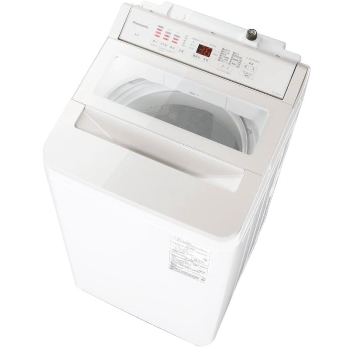 98取付無料！高性能パナソニック多機能おしゃれホワイトインテリア洗濯機！冷蔵庫 Panasonic(パナソニック) [展示品C]NA-FA8H5-W ホワイト : PCボンバー
