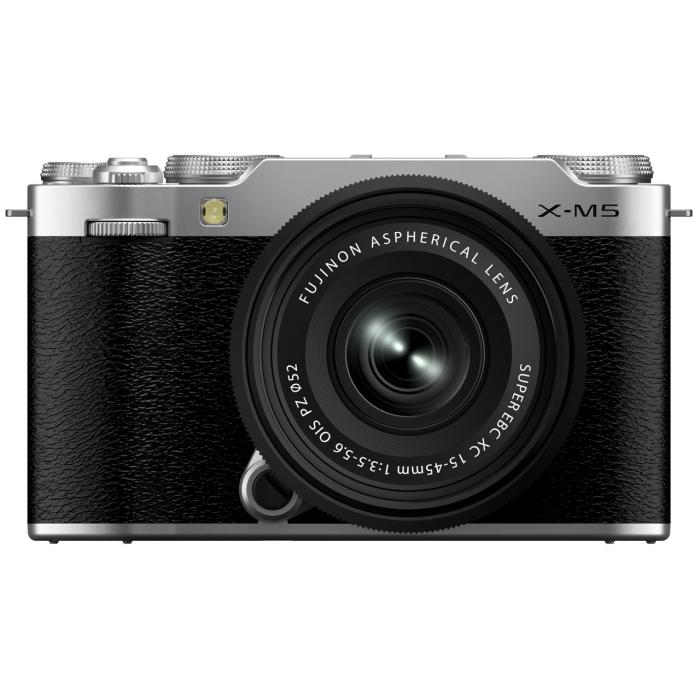 ミラーレス一眼カメラ FUJIFILM X-M5 XC15-45mmレンズキット [シルバー]の商品画像（Yahoo!ショッピング）