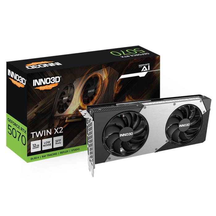 INNO3D GeForce RTX5070 TWIN X2 OC 12GB GDDR7 グラフィックボード 2