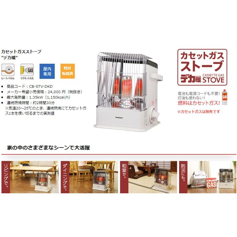 イワタニ カセットガスストーブ デカ暖 CB-STV-DKD 2025年製（ロゴ赤） iwatani 送料無料・即納の画像