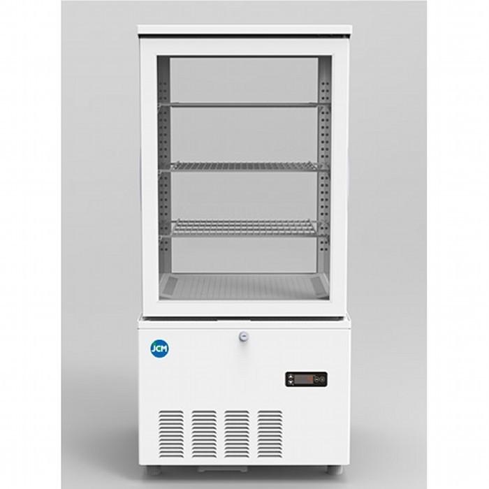 JCM JCM 4面ガラス冷蔵ショーケース 片面扉 2℃〜12℃ 130L JCMS-130 
