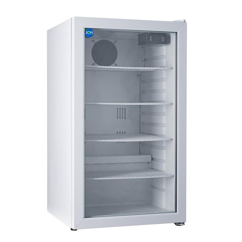 JCM 卓上型冷蔵ショーケース -6℃〜10℃ 88L JCMS-96-TO ホワイト 冷蔵庫　送料無料・代引き不可