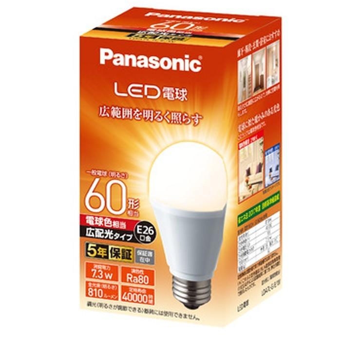 Panasonic（パナソニック） Panasonic LED電球 7.3W 60W相当 電球色