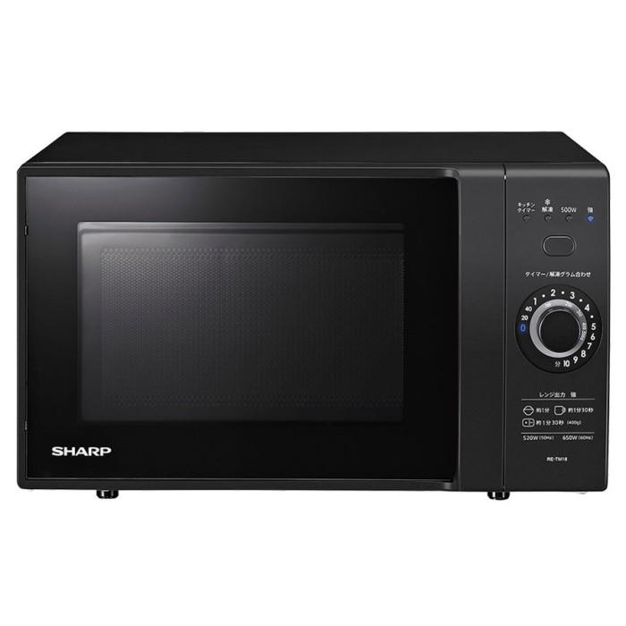 【超美品】SHARP 単機能電子レンジ RE-TM18-B SHARP（シャープ） 単機能レンジ RE-TM18-B ブラック 電子レンジ あす