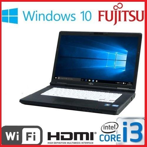 ノ−トパソコン 中古パソコン 第3世代 Core i3 富士通 A572 HDMI メモリ4GB 高速SSD256GB Office 無線 正規 Windows10 安い 1335n｜pchands