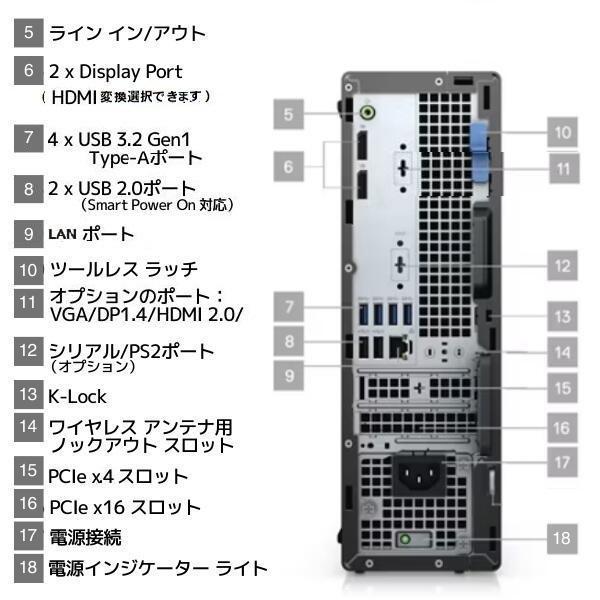 デスクトップPC DELL Core i7 SSD HDD Windows11 インテル（intel） デスクトップパソコン パソコン 新品 Windows11