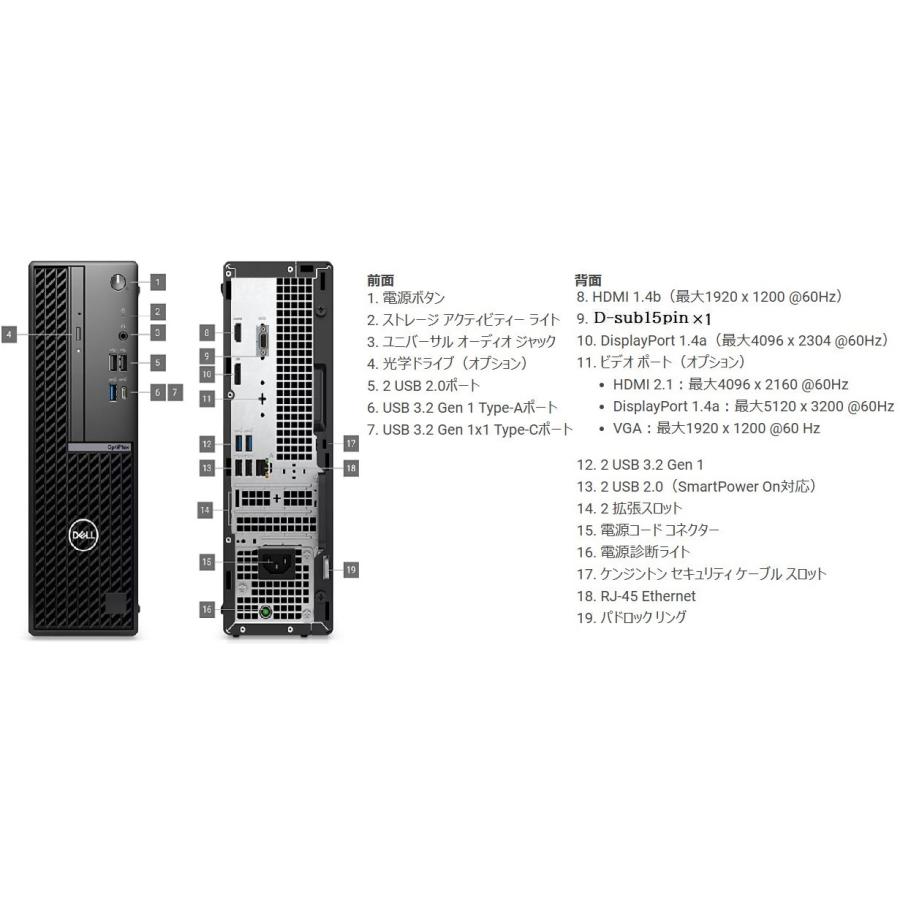 美品 デスクトップパソコン Windows11 Win11 中古パソコン DELL 7020 14世代 Core i5 メモリ16GB 新品M.2SSD HDMI office PC 1637aの画像