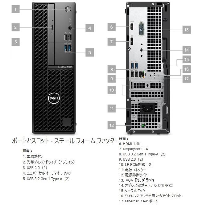 DELL OptiPlex 3000 デスクトップPC本体 Core i 中古 スリム筐体 中古デスクトップ DELL Vostro 3471 Windows11 Pro Core i3