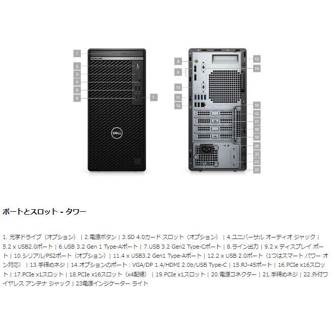 OptiPlex デスクトップパソコン 中古パソコン DELL 第10世代 Core i5