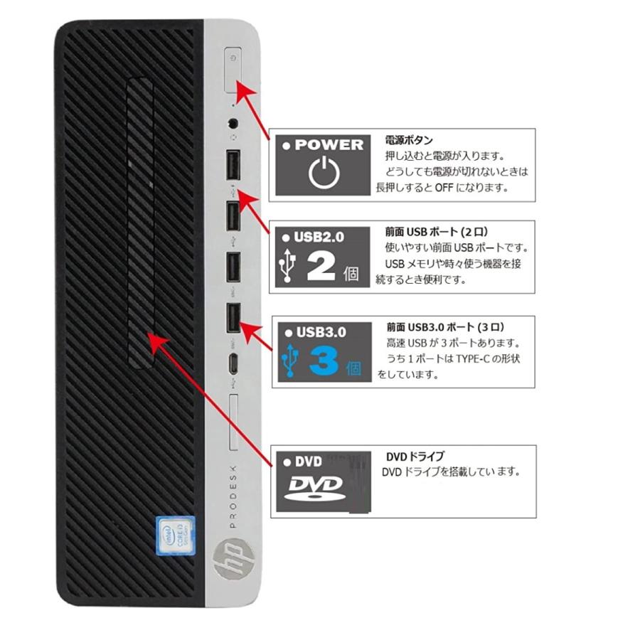 ProDesk デスクトップパソコン 中古パソコン HP 第9世代 Core i7 ProDesk デスクトップパソコン 中古パソコン HP 第9世代 Core i7