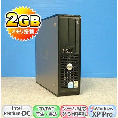 中古パソコン　 送料無料 グラボ搭載 DELL Optiplex755SF Pentium Dual-Core E2180 DVDマルチ WinXP Pro メモリ2GB dg-060｜pchands