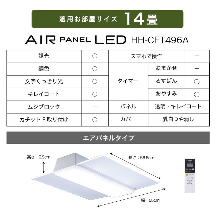 AIR PANEL LED THE SOUND パナソニック シーリングライト 角型 14畳 HH