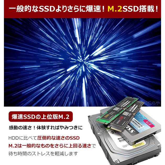 ノートパソコン 中古 Office付き 第7世代 WEBカメラ フルHD M.2 SSD