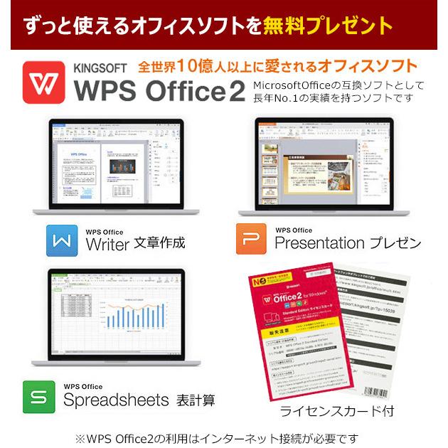 ノートパソコン 中古 Office付 16GB Windows10 NEC Versa店長おまかせ 大容量搭載大画面ノート Corei3 16GB 15.6 中古パソコン｜pckujira｜08