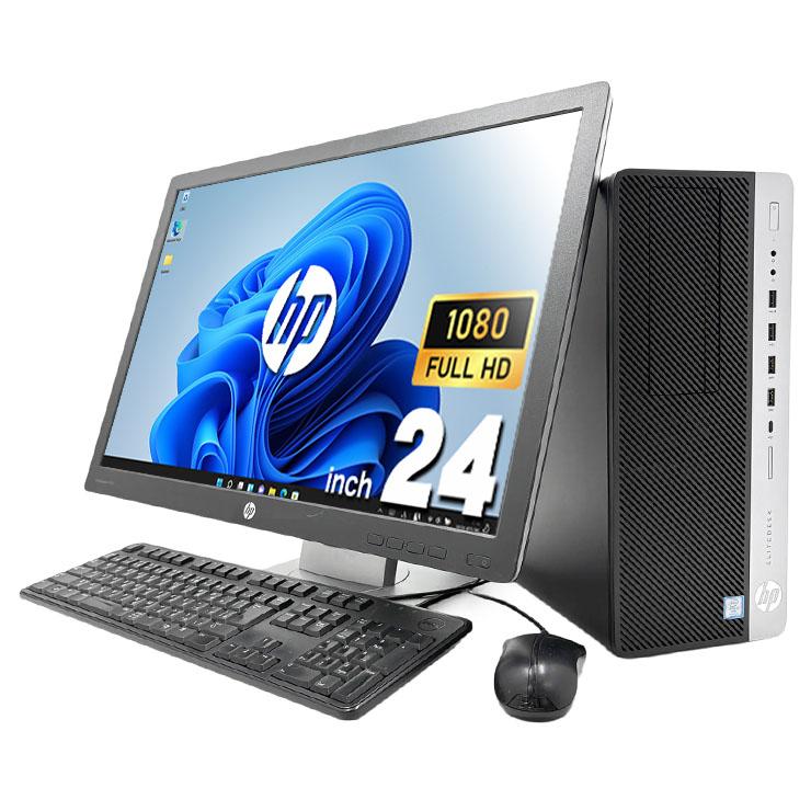 デスクトップパソコン 中古 Office付き Windows11 Pro HP EliteDesk 800 G5　TWR Corei5 16GB 24型 中古パソコン_3