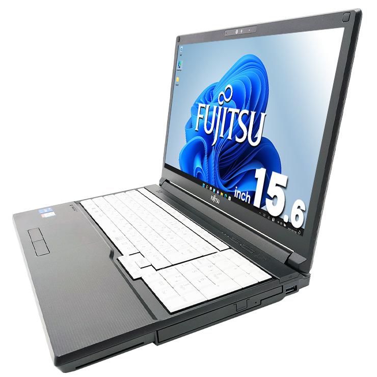 ノートパソコン 中古 microsoft Office 2024 付き Windows11 Pro 富士通 LIFEBOOK A7511/G Corei5 16GB 15.6型 中古パソコンの画像