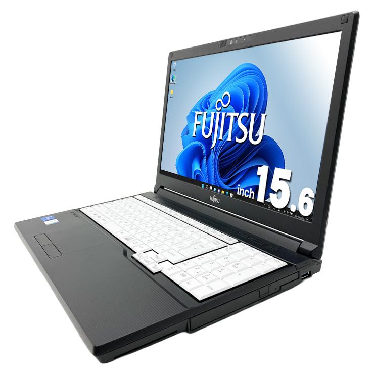 ノートパソコン 中古 microsoft Office 2024 付き Windows11 Pro 富士通 LIFEBOOK A7511/G Corei5 16GB 15.6型 中古パソコンの画像