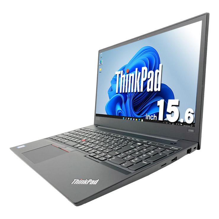 ノートパソコン 中古 microsoft Office 2024 付き Windows11 Pro Lenovo ThinkPad E580 Corei5 16GB 15.6型 中古パソコンの画像