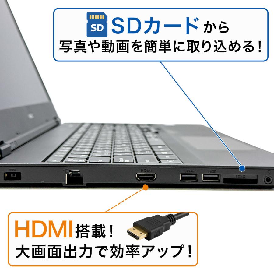 中古ノートパソコン　15.6インチ　NEC製　〔NO.04〕 VersaPro ノートパソコン 中古 NEC VKT16E-6 Corei5 8GB 8265U