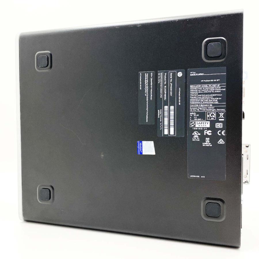 デスクトップパソコン 中古 Office付き Windows11 Pro HP ProDesk 600 G5 Corei7 16GB 中古パソコンの画像