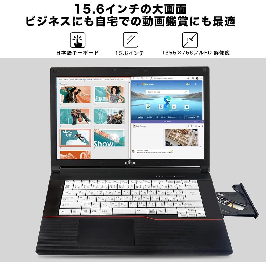 美品【中古pc】富士通ノートPCA576/15.6型/8GB/512GB SSD 美品【中古pc】富士通ノートPCA576/15.6型/8GB/512GB SSD Amazon