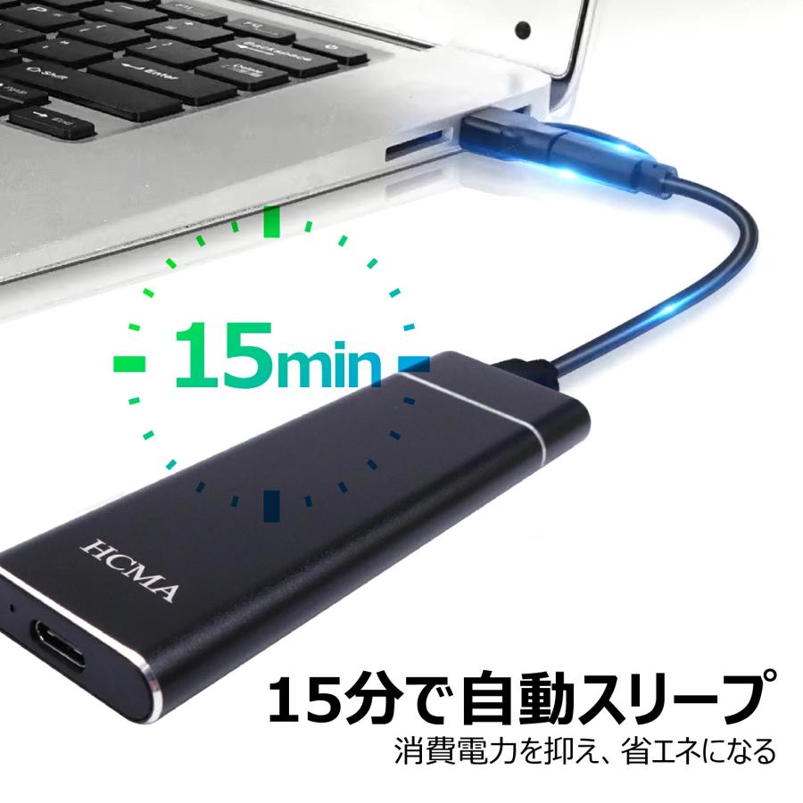 外付けハードディスク M.2 SSD 128GB/256GB/512GB/1TB 高速USB3.0 Type