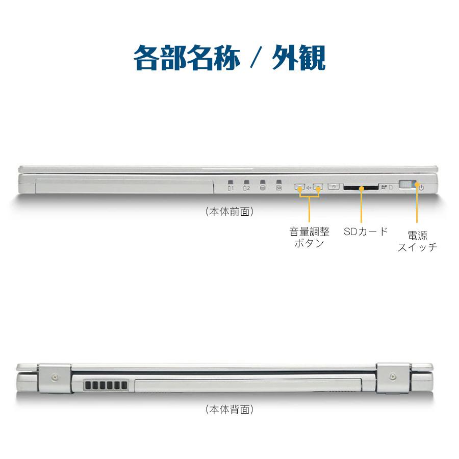 パナソニック Let’sNote CF-MX3 Windows11/office Let's note 中古パソコン Windows11 office搭載 12.1型