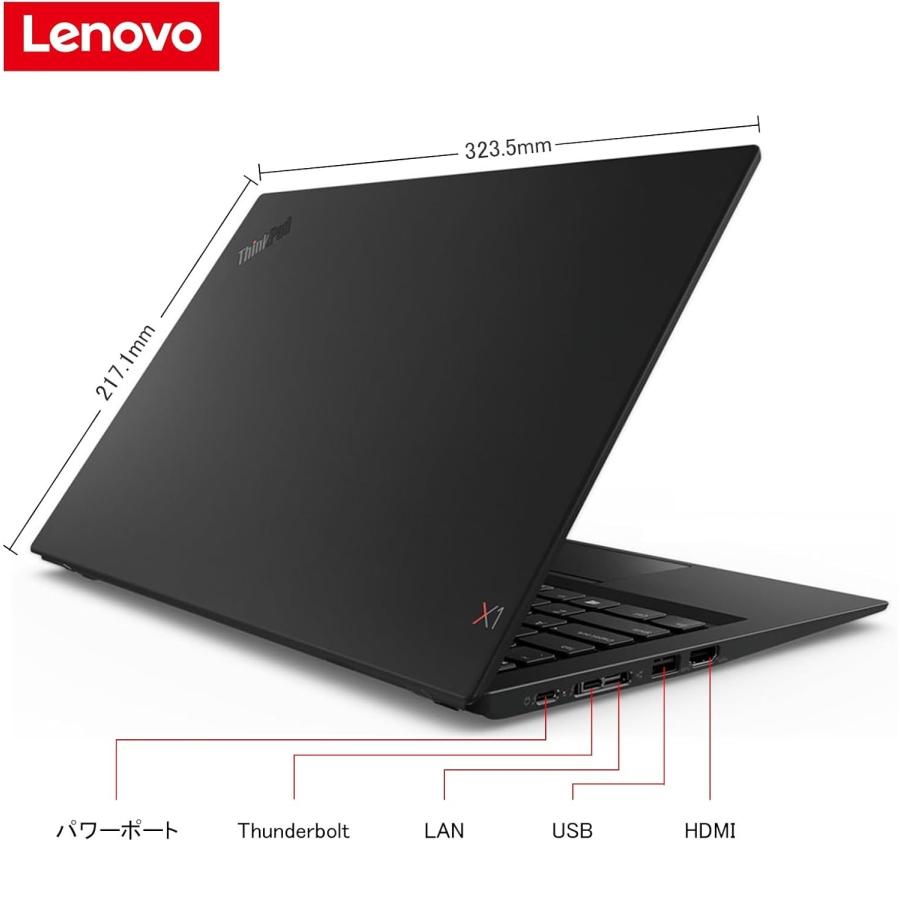 薄型・軽量 中古ノート PC Lenovo ThinkPad X1 /第8世代Core i5-8350U/Win11/メモリ8GB+SSD256GB/Office搭載/14型IPS液晶(1920*1080)/WEBカメラ/HDMI｜pclife｜06