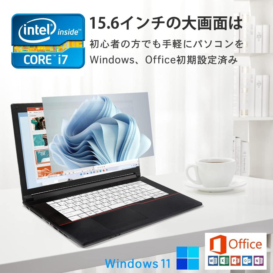 【今だけ新品SSD1TB×メモリ16GB】富士通 ノートパソコン FMV ■高性能第4世代Core i7/Microsoft Office 2019搭載/Windows11/無線/HDMI/DVD/15.6型/初期設定済｜pclife｜04