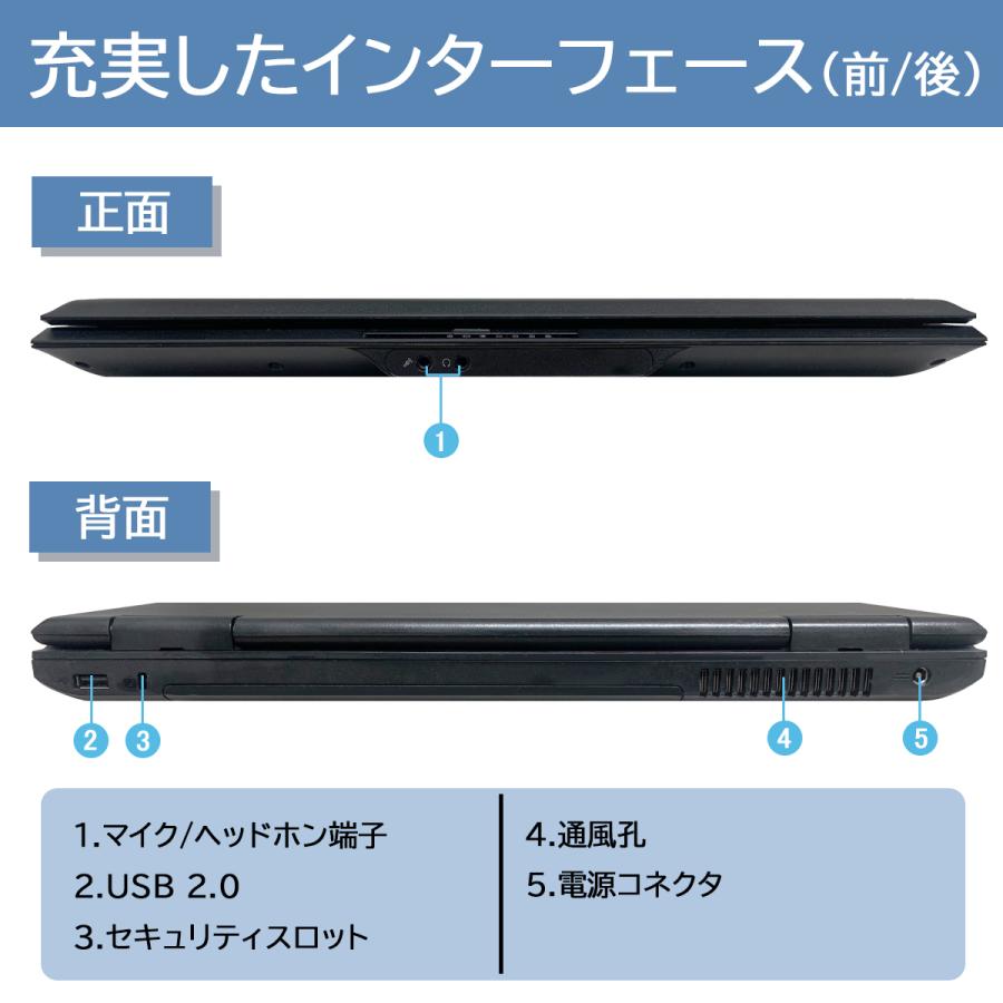 NEC ノートパソコン 第4世代 Corei5 メモリ 8GB 新品SSD 256GB