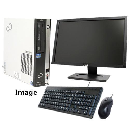 中古パソコン ポイント10倍 Windows 10搭載 22型液晶モニターセット 富士通 ESPRIMO D750 Core i5 650 3.2G/4G/HDD 250GB/DVD-ROM/無線付