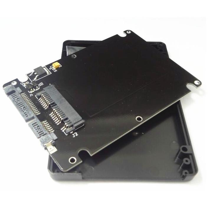 1.8インチmicroSATA→2.5インチSATA 7mm厚 SSD変換ケース : PCM2  
