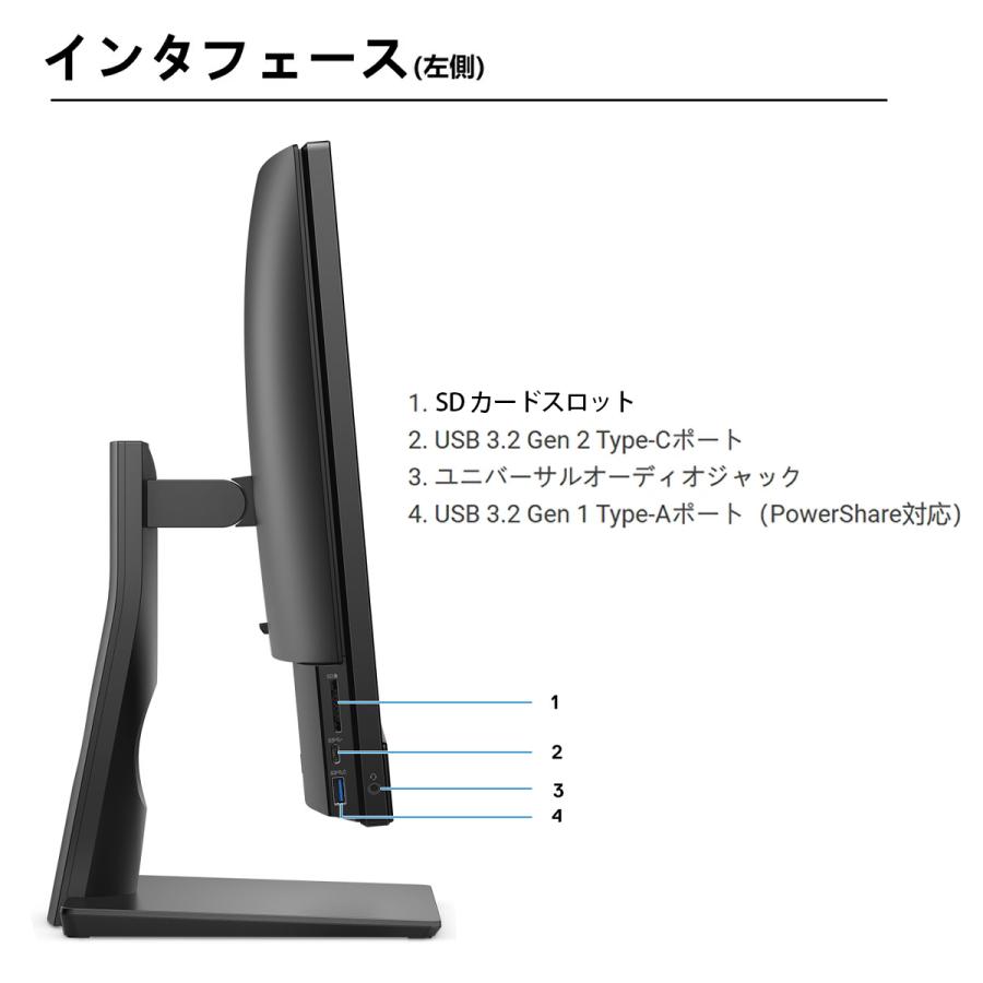 OptiPlex Dell 5480 AIO 23.8インチ 第10世代 Core i5 メモリ 16GB