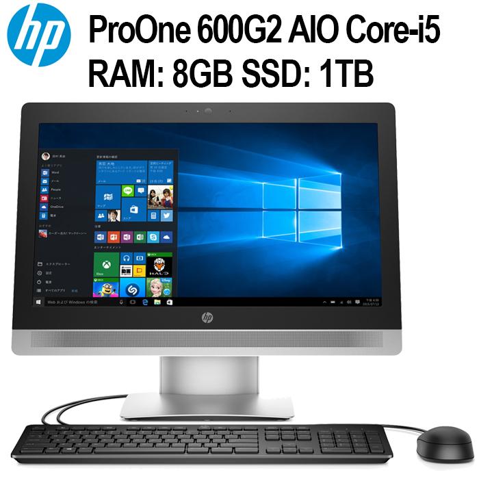 21.5型ワイド 一体型パソコン HP ProOne 600 G3 AiO 良品 第6世代Core
