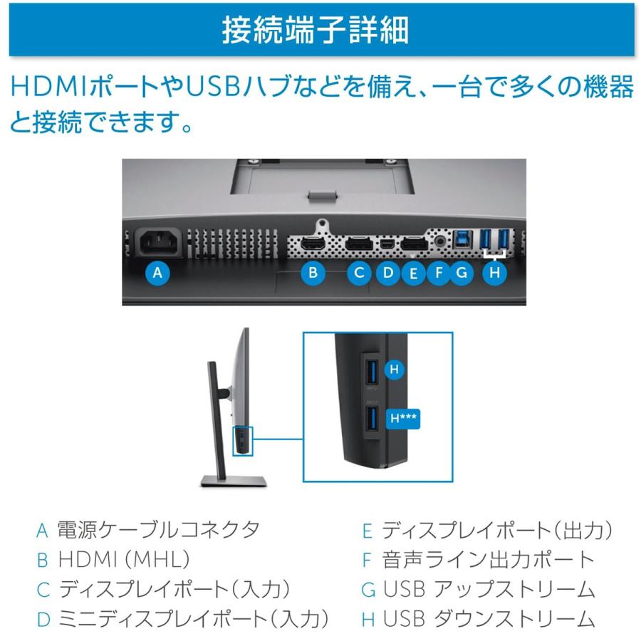 Dell モニター 27インチ U2717D IPSパネル 2560x1440 2K HDMI