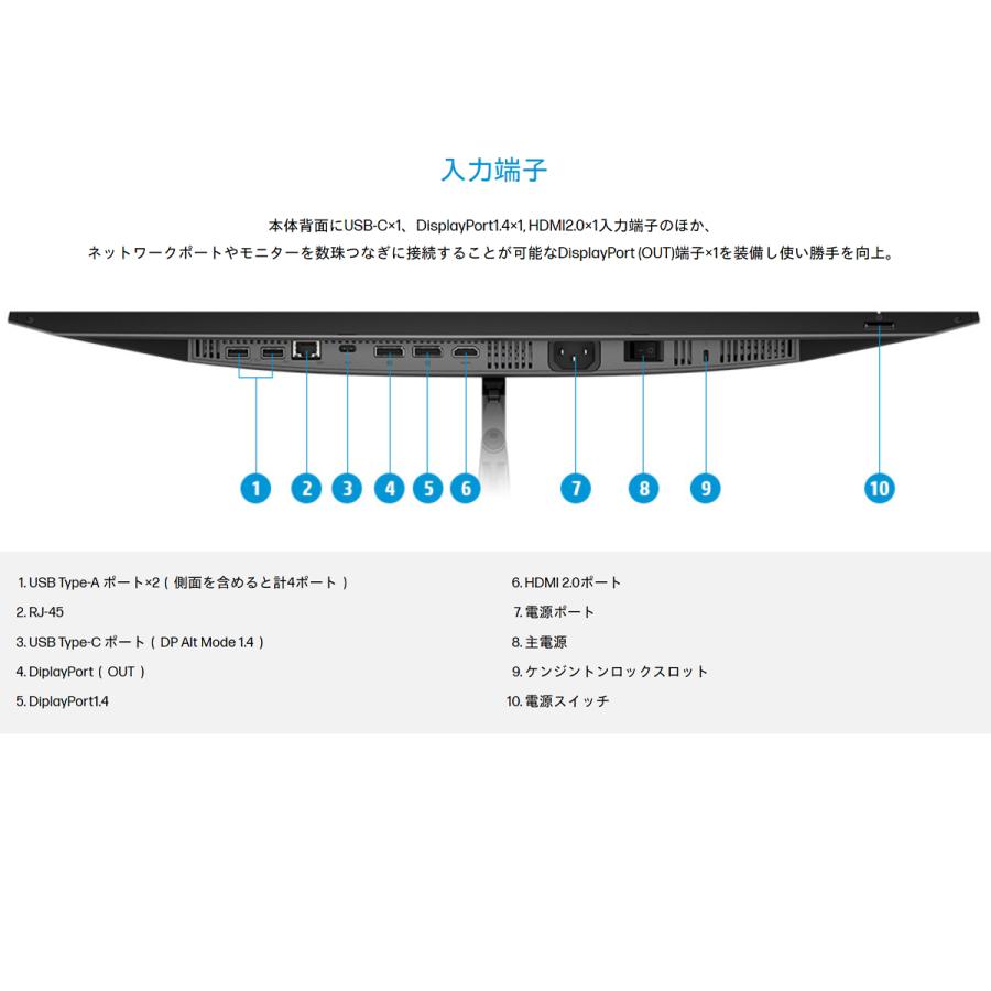 HP プロフェッショナル モニター 24インチ Z24u G3 IPSパネル 1920x1200 HDMI 高さ調整 画面回転 中古ディスプレイ | 日本HP | 05
