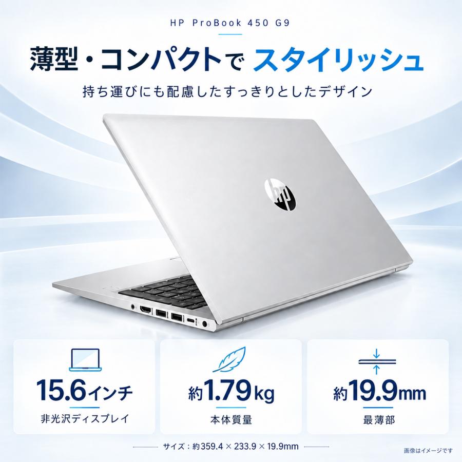 日本HP HP ProBook 450 G9 15.6インチ 第12世代 Core i5 メモリ16GB