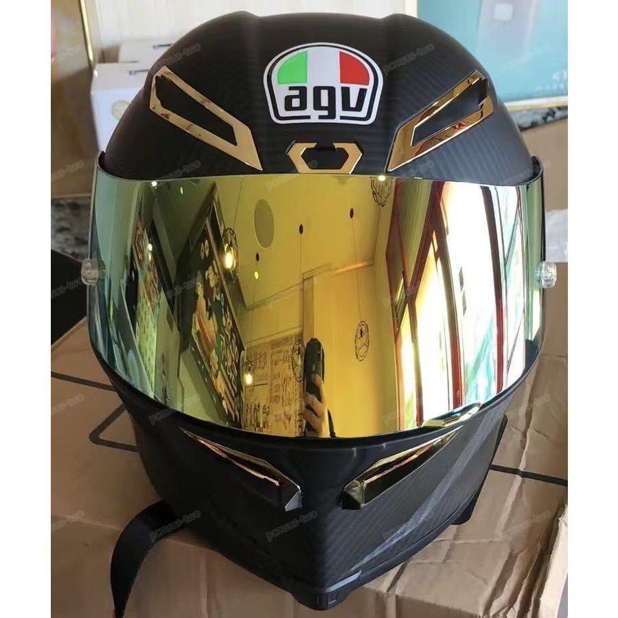 人気商品かっこいいバイクヘルメットゴールドシールドオートバイ
