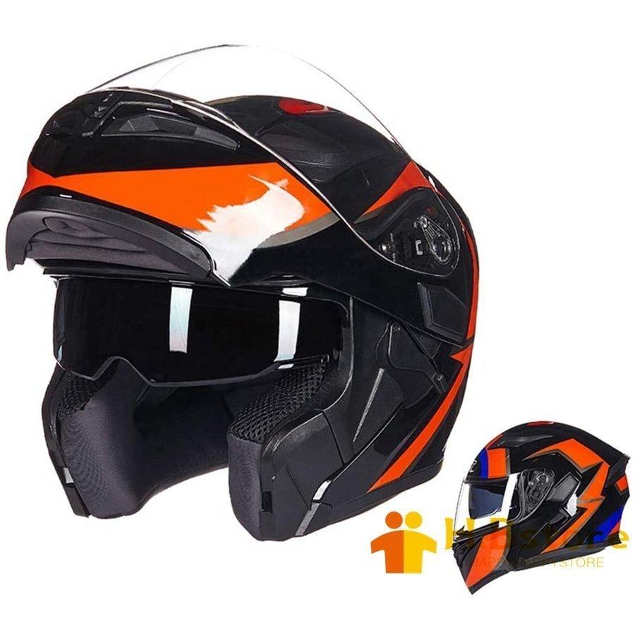 無地・新色登場！ バイク ヘルメット Helmet システムヘルメット L 黒