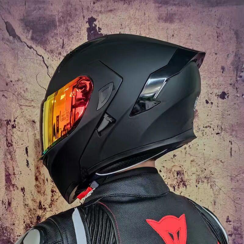 激安システムフルフェイスヘルメット艶消しブラックバイクヘルメット